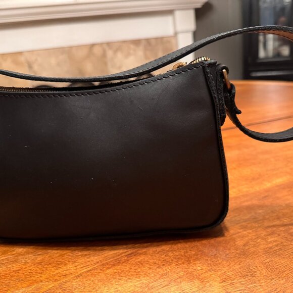 Portland Leather Goods Lucy Shoulder Bag Black 10" width - Picture 2 of 6